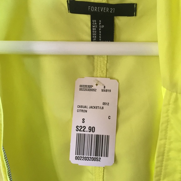 | Forever21 Neon Yellow Jacket | - Picture 2 of 3